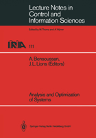 Analysis and Optimization of Systems: Lecture Notes in Control and Information Sciences 3540192379 Book Cover