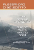 SOLO AROUND THE WORLD ON A 6.5-METRE SAILING BOAT: Non-stop, unassisted, without engine, through the three Great Capes B0FR9GFLJ3 Book Cover