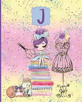 My Sewing Notebook J: Sewing Composition Notebook Monogrammed Initial J College Rule and Dot Grid Interior 1076755054 Book Cover