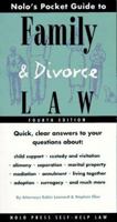 Nolo's Pocket Guide to Family Law 0873373227 Book Cover