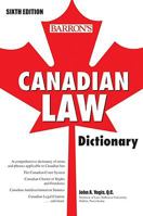 Canadian Law Dictionary 0764125699 Book Cover