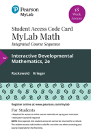 Mylab Math with Pearson Etext -- 18-Week Access Card -- For Interactive Developmental Math 0135450829 Book Cover