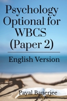 Psychology Optional for WBCS 1639745041 Book Cover