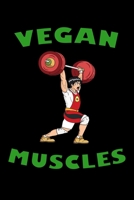Vegan Muscles: Fitness Journal Book Activities Book Daily Activity and Fitness Tracker 1658846869 Book Cover