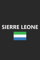 Sierre Leone: Flag Country Africa African Stylish Sketchbook Journal for Drawing, Sketching, Doodling, & Painting Art Book 6x9 Inches 120 Pages Gift 1660804132 Book Cover