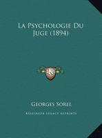 La Psychologie Du Juge 1160137714 Book Cover