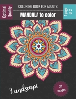 Coloring book for adults - Landscape coloring mandalas: Wonderful Mandalas for enthusiasts - Coloring Book Adults and Children Anti-Stress and relaxin B08L41BBHP Book Cover