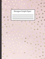 Hexagon Graph Paper: Hexagonal Notebook Paper: 0.2 Hexes, Small Hex Grid Note Book Pad: 8.5 x 11 108 Pages, Pretty Pink Polka Dot 1688231536 Book Cover