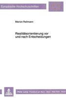 Realitaetsorientierung VOR Und Nach Entscheidungen 3631419724 Book Cover