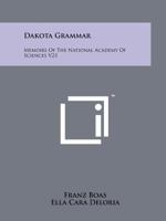 Dakota grammar 1258176467 Book Cover