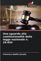 Uno sguardo alla costituzionalità della legge nazionale n. 26.854 (Italian Edition) 6206448665 Book Cover