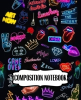 Notebook: Floral Flowers College Ruled Notebook Lined School Journal 110 Pages 7.44" x 9.69" for Children Kids Girls Teens Women 1694005003 Book Cover