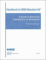 Handbook to IEEE Standard 45: A Guide to Electrical Installations on Shipboard 0738141011 Book Cover