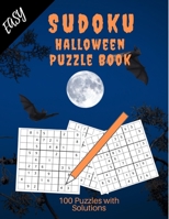 Easy Sudoku Puzzle Book: Halloween Design Sudoku for Beginners / Large 8.5 x 11 inches 1693411407 Book Cover