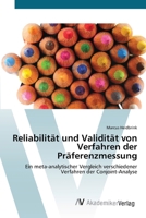 Reliabilität und Validität von Verfahren der Präferenzmessung 3639425367 Book Cover