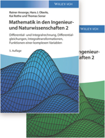 Mathematik in den Ingenieur- und Naturwissenschaften: Differential- und Integralrechnung, Differentialgleichungen, Integraltransformationen, Funktionen einer komplexen Variablen (German Edition) 3527413952 Book Cover