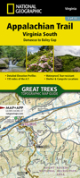 Appalachian Trail, Damascus to Bailey Gap [Virginia] (National Geographic Trails Illustrated Map) 1597756407 Book Cover