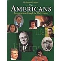 The Americans: Reconstruction Through the 20th Century 0395890802 Book Cover