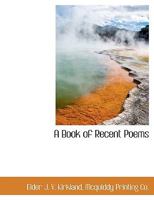 A Book of Recent Poems 1010301470 Book Cover
