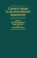 Current Issues in Environmental Economics 0719038456 Book Cover