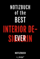 Notizbuch f�r Interior Designer / Interior Designerin: Originelle Geschenk-Idee [120 Seiten kariertes blanko Papier] 1695324536 Book Cover