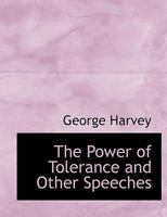 The Power of Tolerance and Other Speeches 1162787813 Book Cover