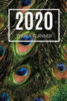 2020 Planner: Peacock Feathers: Annual Planner (6 x 9 inches, weekly spreads, 136 pages) 1698543980 Book Cover