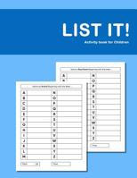 List it! Activity Book For Children: Activity book for Kids with Autism or Aspergers - Assisted social, cognitive and literacy development game booklet 1075133246 Book Cover