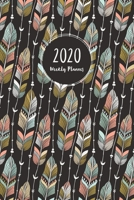 2020 Weekly Planner: 6x9 Dated Calendar + Organizer + Lined Note Pages | Pretty Boho Style Cover | January 2020 - December 2020 1695041119 Book Cover