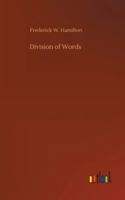 Division of Words 3752309946 Book Cover