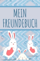 MEIN FREUNDEBUCH: Tolles Freundschaftsbuch I Motiv: Kaninchen I 110 Seiten zum Ausfüllen I Format 6x9 Zoll, DIN A5 I Soft Cover matt I (German Edition) 1691045276 Book Cover