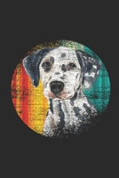 Dalmatian Retro Sun: Dalmatians Notebook, Blank Lined (6 x 9 - 120 pages) Animal Themed Notebook for Daily Journal, Diary, and Gift 1699206805 Book Cover