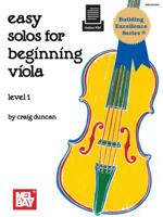 Easy Solos for Beginning Viola, Level 1 1562222449 Book Cover