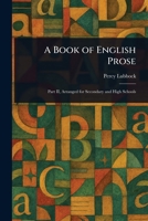 A Book of English Prose 1023042762 Book Cover
