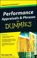 Performance Appraisals & Phrases For Dummies 0470498722 Book Cover