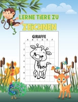 Lerne Tiere Zu Zeichnen: Zeichnen Sie Tiere einfach mit Guides | Kinderbuch | 50 einzigartige Designs ! B08HGTJK9Q Book Cover