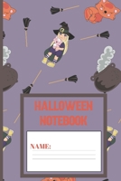 Halloween Notebook: Halloween gifts for women, men, kids, adults and girls: cute & elegant Amethyst Smoke witch blank Lined notebook/Journal. 1691109339 Book Cover