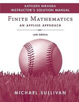Finite Mathematics An Applied Approach 10th Edition Instructor's Solutions Manual 0470249781 Book Cover