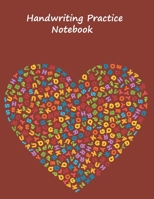 Handwriting Practice Notebook: 8.5x11 inches Best Choice ABC Kids, Red Notebook with Dotted Lined Sheets for K-3 Students, 90 pages, Highschool 1698899181 Book Cover