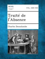 Traite de L'Absence 1289338779 Book Cover