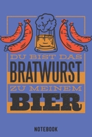 Bratwurst Zu Meinem Bier Notebook: A5 Blank Bierbrau Buch, Notizbuch für Biebrauer, Hobbybrauer, Bier Brauen 120 Seiten 6x9 | Organizer Schreibheft Planer zum Ausfüllen (German Edition) 1679447289 Book Cover