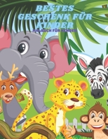 BESTES GESCHENK FÜR KINDER - Malbuch Für Kinder: MEERTIERE, BAUERNHOFSTIERE, Dschungeltiere, HOLZLANDTIERE UND ZIRKUSTIERE B08KZ9BRTP Book Cover