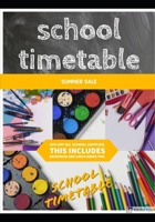 School Timetable : Notes for Women, Men, Youth and Children; Best Seller 1652866329 Book Cover