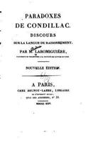 Paradoxes de Condillac, Discours Sur La Langue Du Raisonnement 1148057978 Book Cover