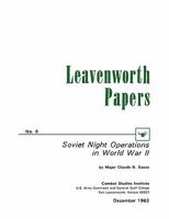 Soviet Night Operations in World War II 1780392664 Book Cover