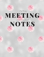 My Boring Meeting Survival Guide and Notes: 8.5x11 Meeting Notebook and Puzzle Book 1086203461 Book Cover