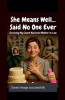 She means well said no one ever "surviving my covert narcissistic mother n law B0H1F7WQX9 Book Cover
