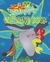 Zig and Sharko coloring book: coloring book For Kids all Ages, Super Gift for girls or boys, Cute, 30 Unique Coloring Pages design B08B39QKXG Book Cover