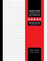 Graph Paper Composition Notebook: Grid Graphing Paper, 4x4 Quad Ruled, 4 Squares/Inch (Large, 8.5x11 in.) 1082067830 Book Cover
