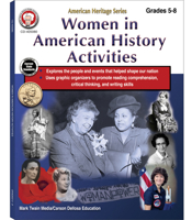 Women in American History Activities Workbook, 5th Grade Workbooks & Up, American History Books Covering Settlement, Independence, Reform, Modern ... or Homeschool Curriculum 1622238818 Book Cover